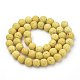 Synthetic Lava Rock Beads Strands G-S277-6mm-18-2