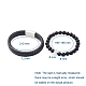 Unisex Stretch Armbänder & Leder Cord Armbänder Sets BJEW-JB04895-03-6