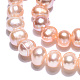 Brins de perles de culture d'eau douce naturelles PEAR-N013-06U-5