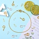 20 комплект из 2-х видов застежек-крючков из сплава FIND-YW0007-35-3