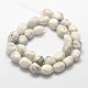 Pépites de howlite naturelles brins de perles G-L288-08-2