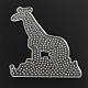 Girafe abc panneaux perforés en plastique utilisés pour les perles à repasser 5x5mm diy X-DIY-Q009-37-2