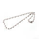 304 Stainless Steel Heart Link Chain Necklaces STAS-M174-055P-2