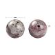 100pcs 8mm perles rondes en tourmaline rouge violette naturelle DIY-LS0002-09-3