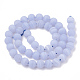 Chapelets de perles en agate avec dentelle bleue naturelle G-T106-034-3