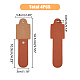 Superfindings 4 pièce étui de protection en cuir PU pour rasoir AJEW-FH0002-72B-2