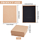 Картонные коробки для ювелирных изделий из крафт-бумаги OBOX-BC0001-02-2