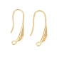 Rack Plating Eco-friendly Brass Earring Hooks KK-D075-10G-RS-1