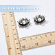 Dicosmetic 2 Stück Kunststoff-Perlen-Augen-Brosche mit Glasperlen JEWB-DC0001-11-3