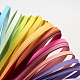Quilling bandes de papier rectangle de 26 couleurs X-DIY-R041-11-5