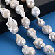 Perle baroque naturelle perles de perles de keshi PEAR-S019-05B-5
