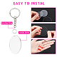 OLYCRAFT 12pcs Acrylic Circle Blanks with 20pcs Keychian Rings 2 Inch Round Acrylic Keychain Blanks with Hole Clear Discs Circles for DIY Keychain OACR-OC0001-06-5