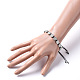 Bracelets de perles de nylon tressés réglables BJEW-JB05178-5