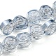 Chapelets de perles en verre transparent électrolytique EGLA-G037-01A-2