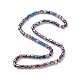 Perles de verre plaquées couleur ab GLAA-F108-12B-03-2