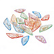 DIY蝶の羽のイヤリング作成キット  透明レジンペンダント含む  ステンレス鋼の丸カンとピアスフック304個  ミックスカラー  80個/箱 DIY-TA0003-73-3