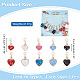 10Pcs 2 Style Heart Stitch Markers HJEW-AB00195-2