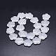 Brins blancs naturels de perles de jade de fleurs G-M206-12A-2
