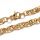 Bracelets avec chaîne de corde en 304 acier inoxydable BJEW-L531-05G-1