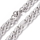 304 Stainless Steel Figaro Chain Bracelets BJEW-I274-05S-2