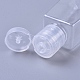 30mlの透明なペットプラスチック詰め替え可能なフリップトップキャップボトル  スクイズボトル  台形  透明  7.9x2.3x3.2cm  容量：30ml（1.01液量オンス） X-AJEW-WH0105-90-2