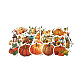 Étiquettes autocollantes en plastique pvc pour le jour de thanksgiving STIC-PW0003-44-2