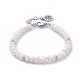 Natürliche kultivierte Süßwasserperlen Perlen Armbänder BJEW-JB05257-01-1