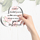 Herzförmig mit Wort-Acryl-Ornamenten DJEW-WH0241-010-3
