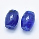 Blaue Wassermelone Steinglasperlen G-P384-U07-2