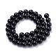 Natural Obsidian Beads Strands X-G-S259-33-8mm-2