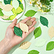 200 pieza de accesorios de adorno de hoja de poliéster&nbsp;DIY-SP0006-22-4