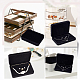 FINGERINSPIRE 2 pcs Black Velvet Jewelry Set Box Rectangle 6.7x4.9x1.3 inch Tray Travel Jewelry Organizer Jewelry Gift Box for Bracelet Necklace Earring Ring Luxury Jewellery Storage Box VBOX-WH0011-08A-5
