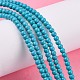 Chapelets de perles en turquoise synthétique X-TURQ-G106-4mm-02F-6