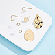 Benecreat kit per la creazione di orecchini pendenti fai da te pepite DIY-BC0004-47-4