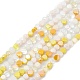 Gradient Color Electroplate Glass Bead Strands GLAA-E042-03B-1