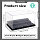 OLYCRAFT Display Case for Minifigure 3-Tier Acrylic Minifigure Display Cases Dustproof Display Box Black Acrylic Display Case Removable Display Box for Collections Action Figures 10.2x6.1x5.4 inch ODIS-WH0019-10A-2