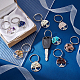 SUPERFINDINGS 18Pcs 9 Styles Tree of Life Keychain Natural Crystal Stone Handmade DIY Keychain Charm Pendant Gemstone Key Chain Charm for Handmade DIY Lucky Bag Charms Keyring KEYC-FH0001-15-5