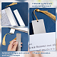 FINGERINSPIRE 6 Set Metal Blank Bookmark with Hole Stainless Steel Rectangle Bookmark with Gold Tassel DIY Blank Bookmarks Book Marks Page Markers for Student Teacher Book Lover DIY Project Gift STAS-FG0001-05-4