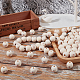 Gorgecraft 100pcs perles européennes en bois d'érable WOOD-GF0001-97-4