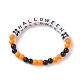 Bracelets extensibles en perles acryliques sur le thème d'halloween BJEW-JB09193-01-1