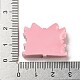 春の桜をテーマにした不透明樹脂ケーキ、蝶結びのデコデンカボション付き  模造食品  食べ物  20x26x8.5mm RESI-E055-02H-3
