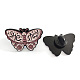 Papillon avec mot elle ils épinglent en émail BUER-PW0001-108B-1