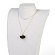 Pendentif en tissu décorations colliers pendentif NJEW-JN02237-04-3
