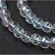 Perles de verre rondes plaquées de couleur ab de 13 pouce GR6mmC28-AB-2