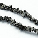Flocon de neige naturelle brins obsidienne de perles de pierre G-R192-A02-1