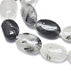 Chapelets de perles en quartz tourmaliné natura / quartz rutile noir G-D0001-19-3