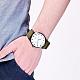 Alloy PU Leather Quartz Wristwatches WACH-F023-B05-5