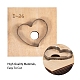 木材切断ダイ  鋼鉄で  DIYスクラップブッキング/フォトアルバム用  装飾的なエンボス印刷紙のカード  ハート  10x10x2.4cm  心臓：5.55x6cm DIY-WH0146-58-2