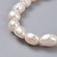 Bracelets élastiques en perles naturelles BJEW-JB04539-2