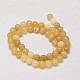 Natural Yellow Opal Round Bead Strands G-M304-10-8mm-2